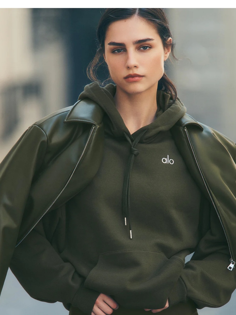 ALO Yoga Accolade Green Olive Hoodie SOLD OUT ONLINE